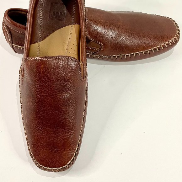 Johnston and Murphy Men’s Brown Cort Whipstitch Venetian Shoes main image 4